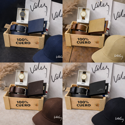 NUEVO COMBO PREMIUM VELEZ! ✨ Compra LA CORREA  Y  LA BILLETERA 🎁 TE OBSEQUIO EL RELOJ Y LA GORRRA