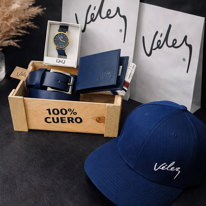 NUEVO COMBO PREMIUM VELEZ! ✨ Compra LA CORREA  Y  LA BILLETERA 🎁 TE OBSEQUIO EL RELOJ Y LA GORRRA