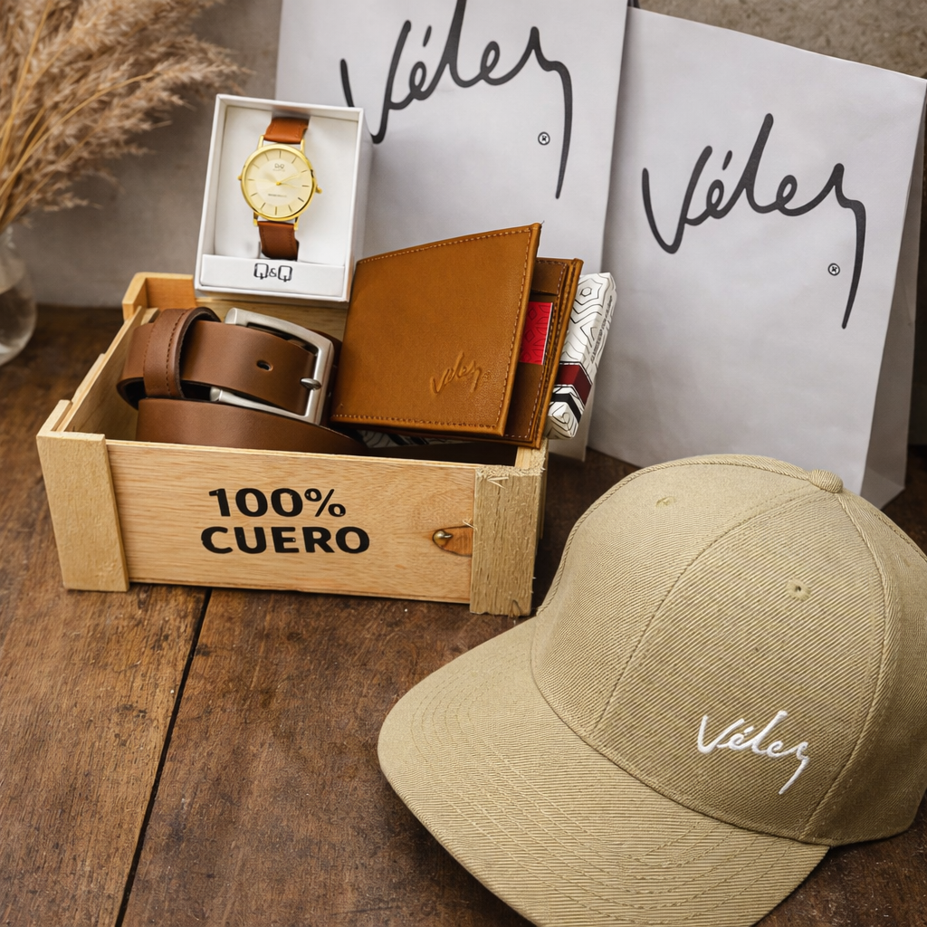 NUEVO COMBO PREMIUM VELEZ! ✨ Compra LA CORREA  Y  LA BILLETERA 🎁 TE OBSEQUIO EL RELOJ Y LA GORRRA