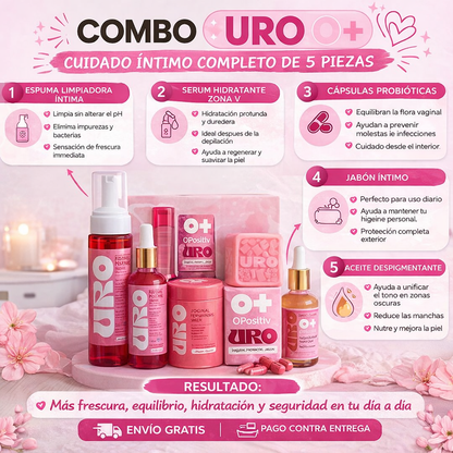 NUEVO COMBO URO+ Compra 4 productos Y TE OBSEQUIAMOS EL JABON🎁+🎁 GRATIS: Ebook de cuidado femenino (valorado en  $19)