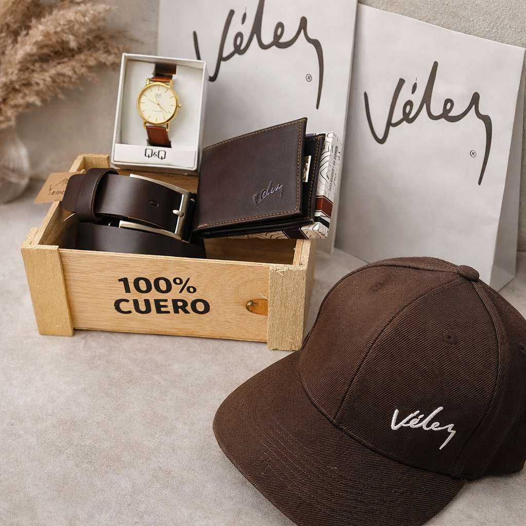 NUEVO COMBO PREMIUM VELEZ! ✨ Compra LA CORREA  Y  LA BILLETERA 🎁 TE OBSEQUIO EL RELOJ Y LA GORRRA