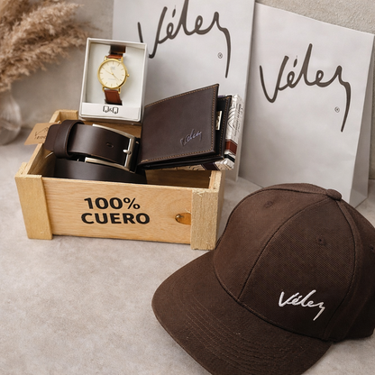 NUEVO COMBO PREMIUM VELEZ! ✨ Compra LA CORREA  Y  LA BILLETERA 🎁 TE OBSEQUIO EL RELOJ Y LA GORRRA